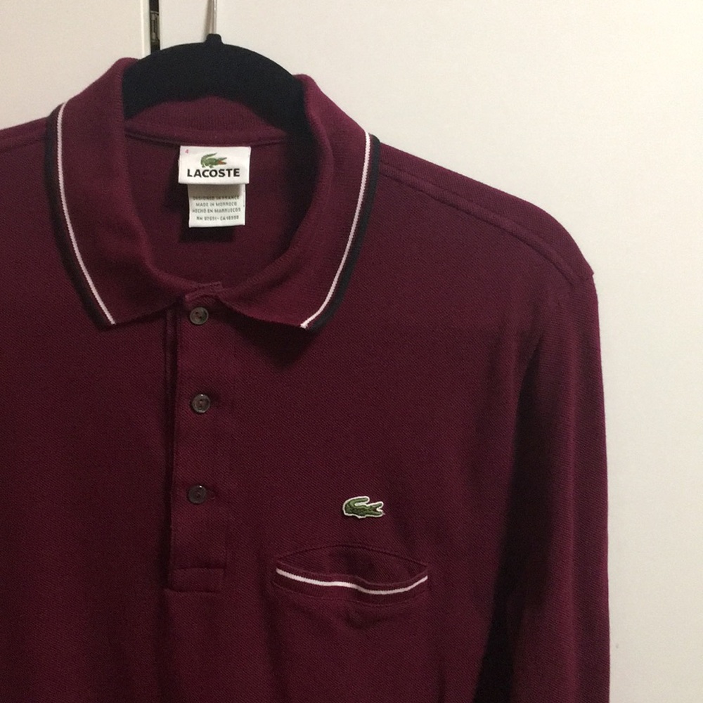 !!!SOLD!!! Long Sleeve Lacoste Polo